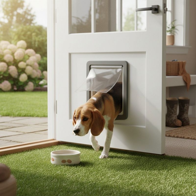 Wall Dog Door Installation